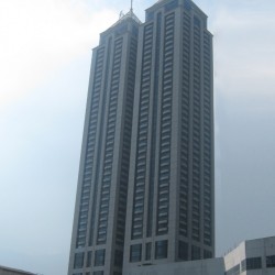 BSA Twin Tower as seen from San Miguel Avenue cor. Julia Vargas Ave.