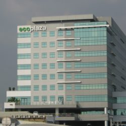 Eco Plaza as seen from Skyway midway between EDSA and Nichols exit.